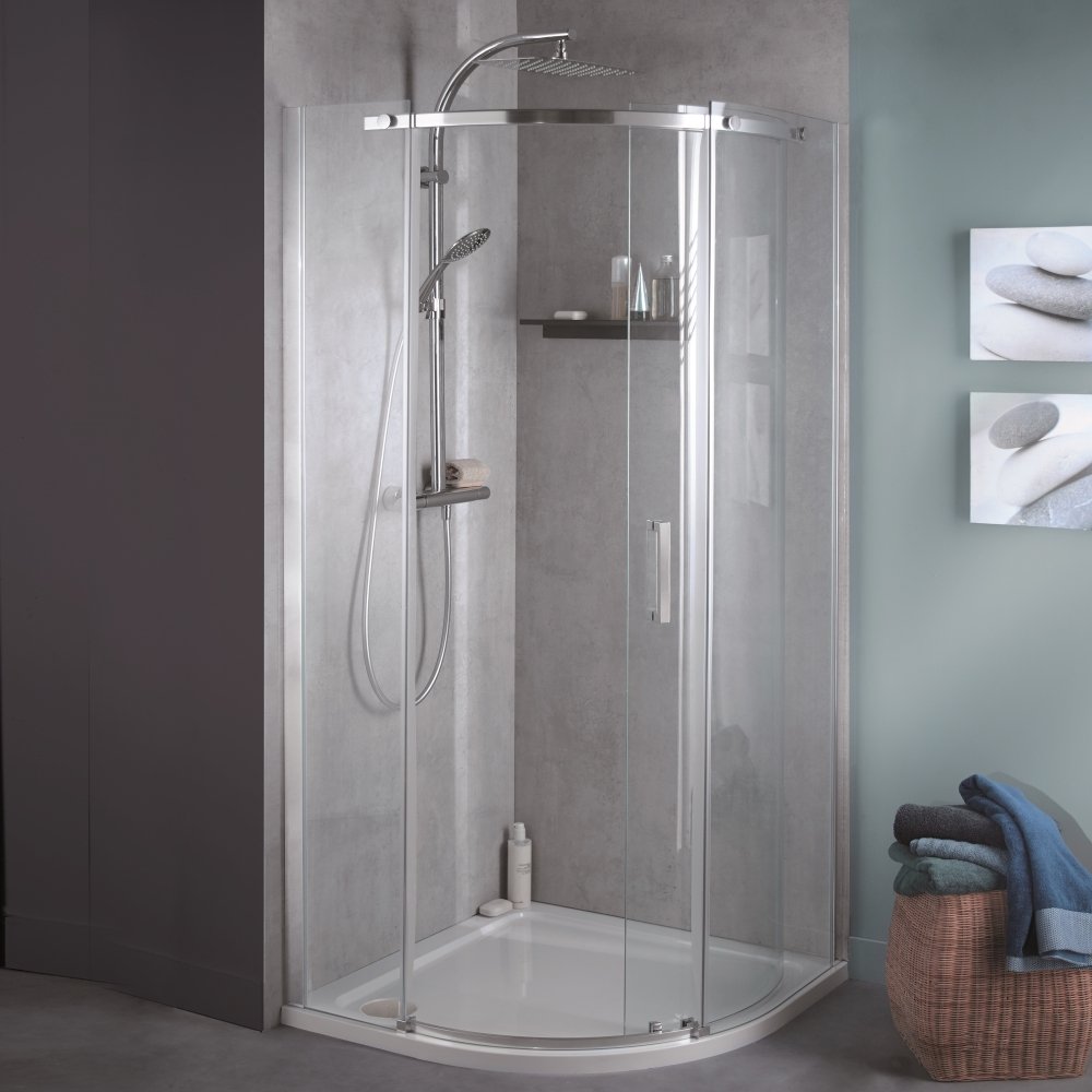 Душевой угол Jacob delafon E22R90L-GA 88x88x200 профиль хром, стекло прозрачное