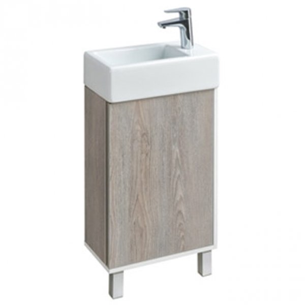 Тумба под раковину Акватон Эмма 45 1A221601EAD80 Белый Дуб навара