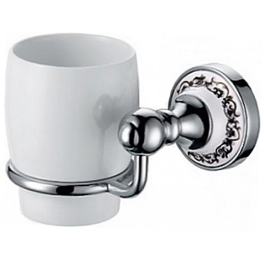 Стакан для зубных щеток Fixsen Bogema FX-78506 Хром Белый