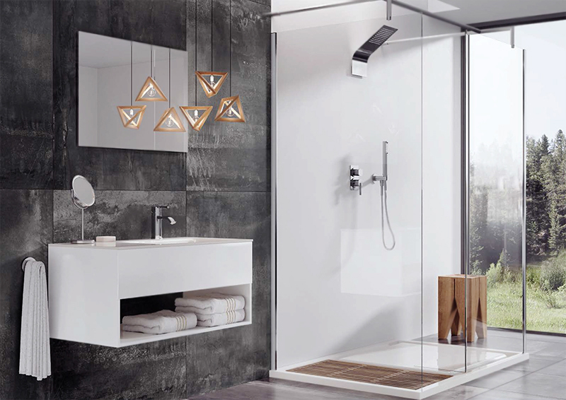 Смеситель для ванны и душа Webert Azeta AZ880601 Хром