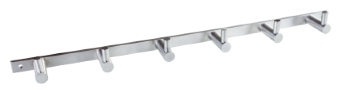 Планка с 6-ю крючками Bemeta Neo 104606115 Хром