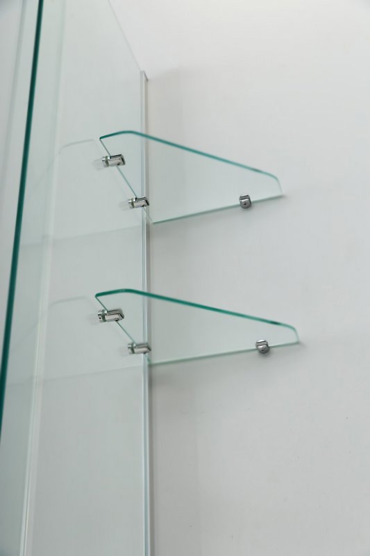 Шторка на ванну Cezares Stream VFS-11 90 профиль Хром стекло прозрачное