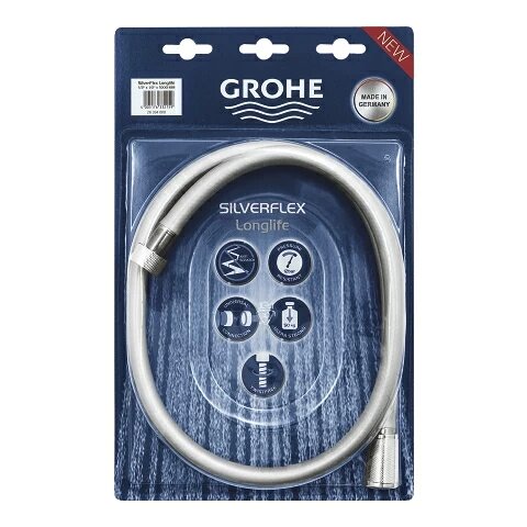 Душевой шланг Grohe Silverflex LongLife 125 26335000 Хром