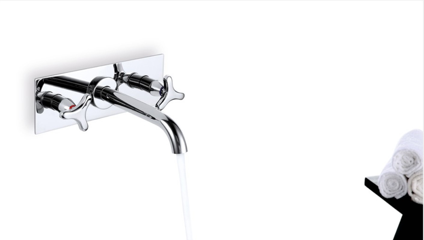 Встраиваемый смеситель для раковины D&K Hessen DA1384441, хром