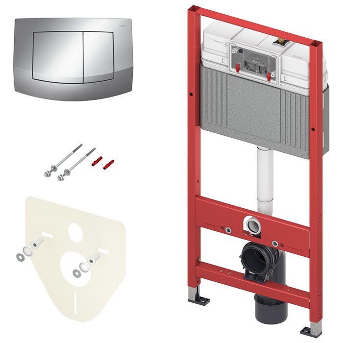 Готовое решение для подвесных унитазов TECE Profil 9400405 хром глянцевый
