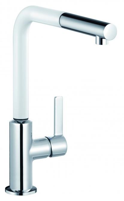 Смеситель для кухни Kludi L-INE S 408519375 хром/белый матовый