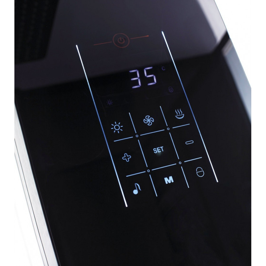 Душевая кабина Orans 89101LB 100x100x220 профиль черный, стекло прозрачное