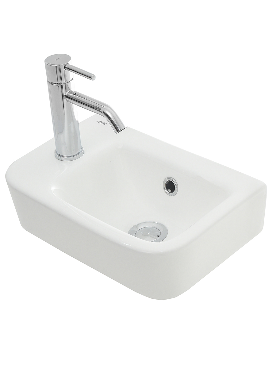 Раковина накладная 37.5см AQUAme AQM5006L белый