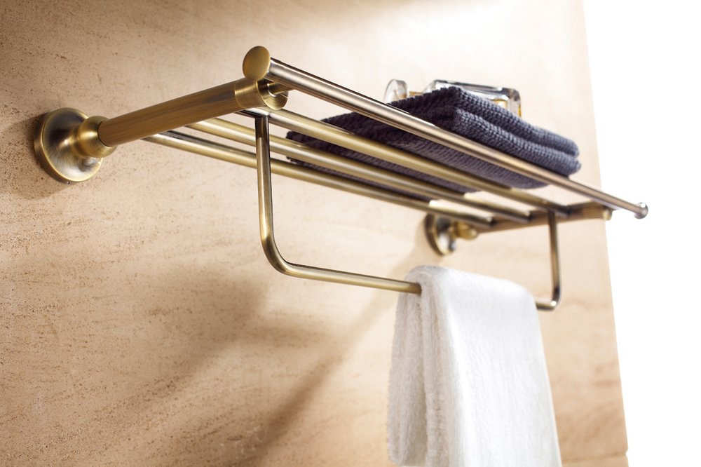Полка для полотенец Rush Crete CR35543 Бронза
