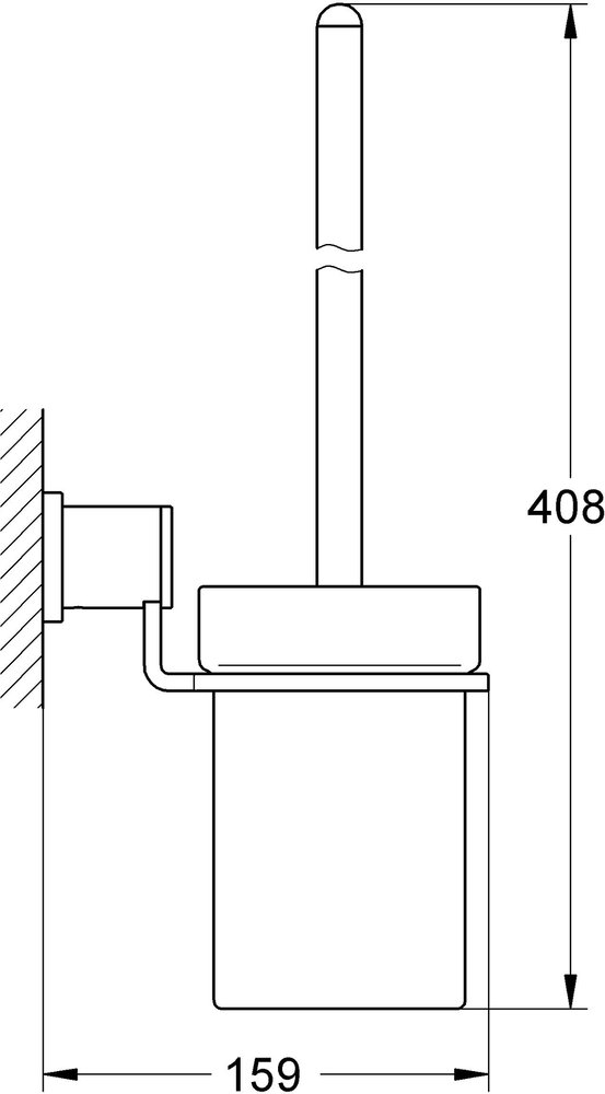 Ершик для унитаза Grohe Allure 40340000 Хром