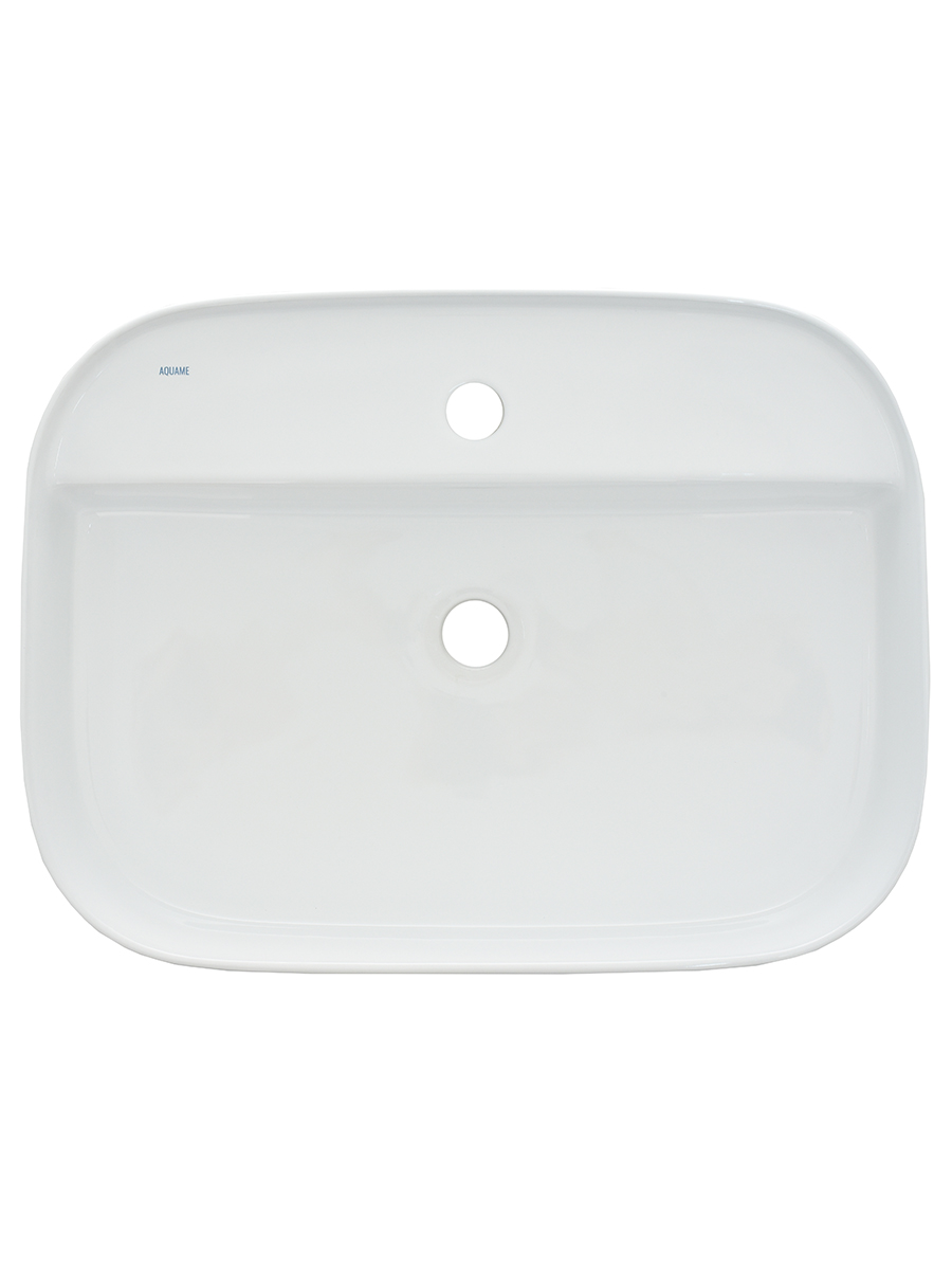 Раковина накладная 61см AQUAme AQM5003 белый