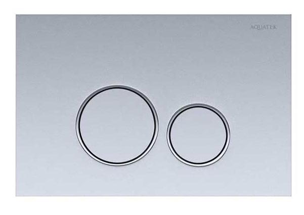 Кнопка смыва для унитазов Aquatek KDI-0000019 хром матовый