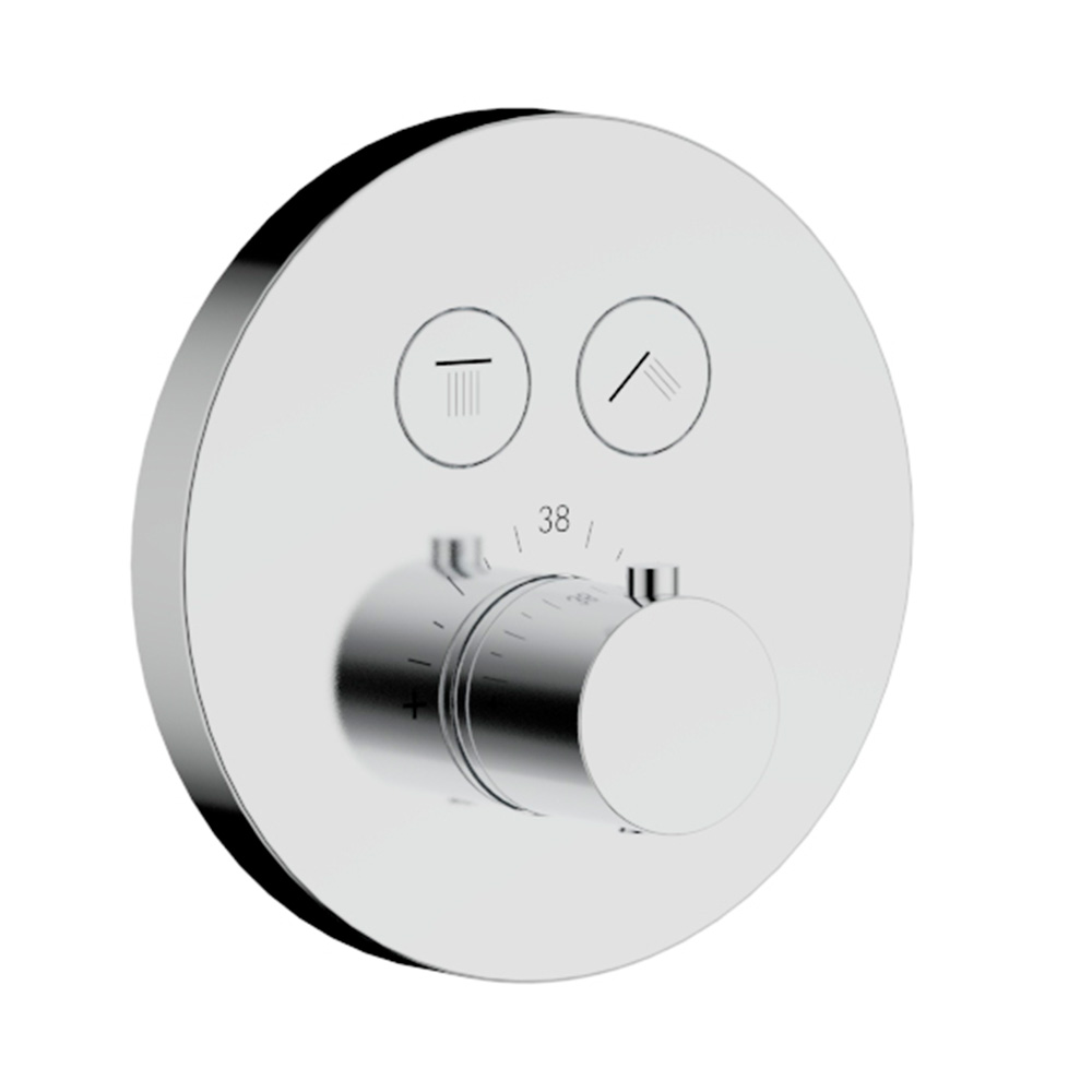 Встраиваемая душевая система с термостатом AQUAme AQM8403CR хром