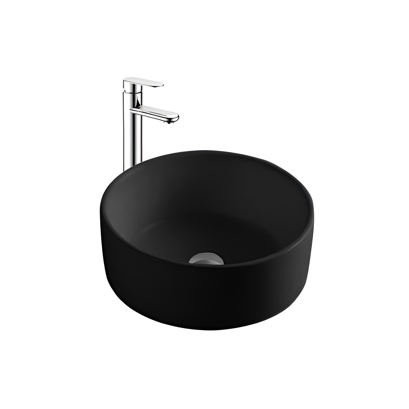 Раковина накладная 40см Aquatek Европа AQ5118-MB черный матовый