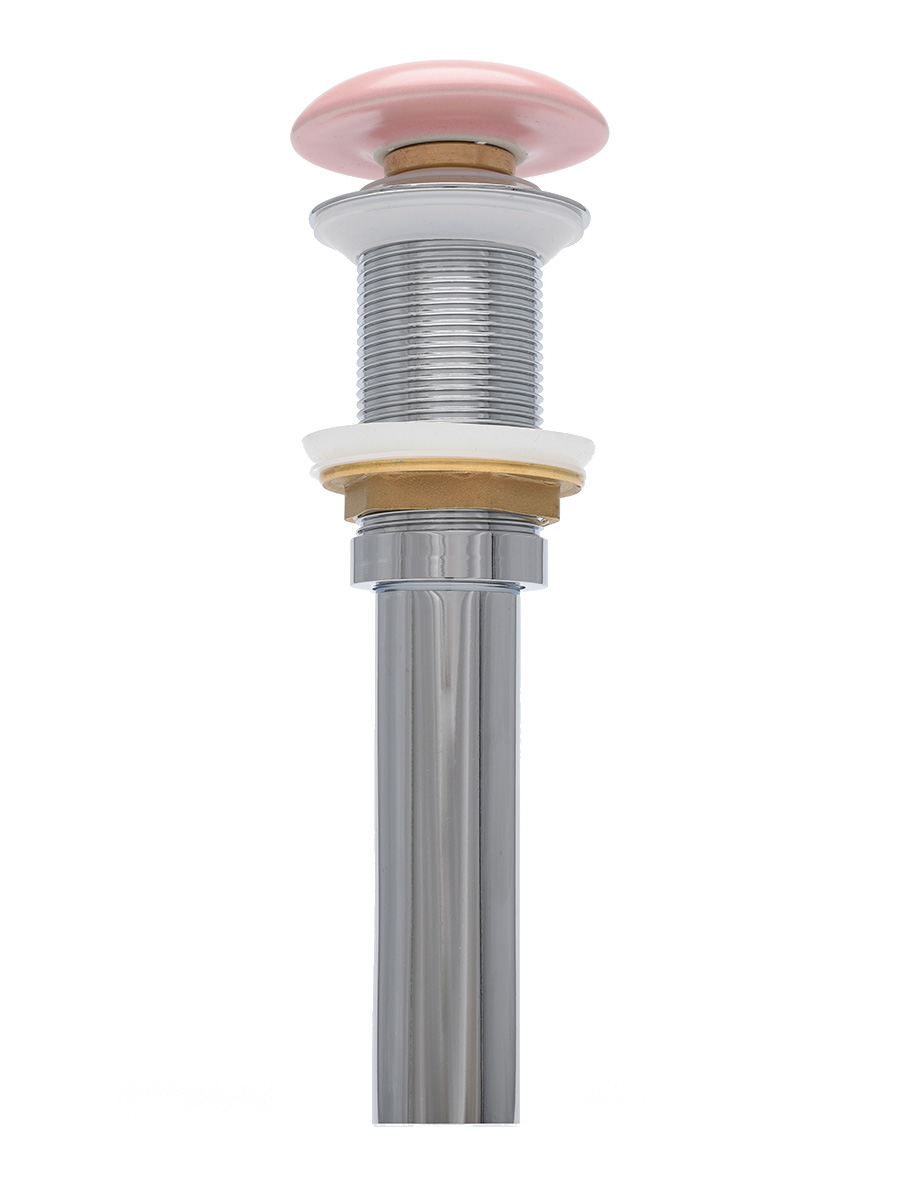 AQM7002-0MP Донный клапан без перелива, керамическая накладка, цвет розовый матовый