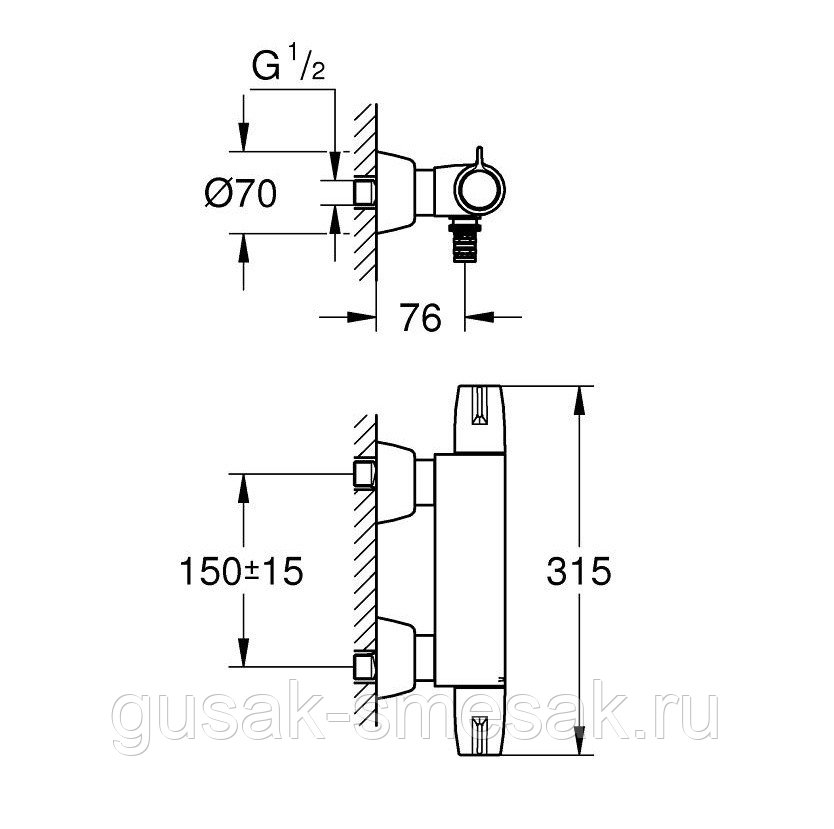Термостат для раковины Grohe Grohtherm Special 34666000 хром