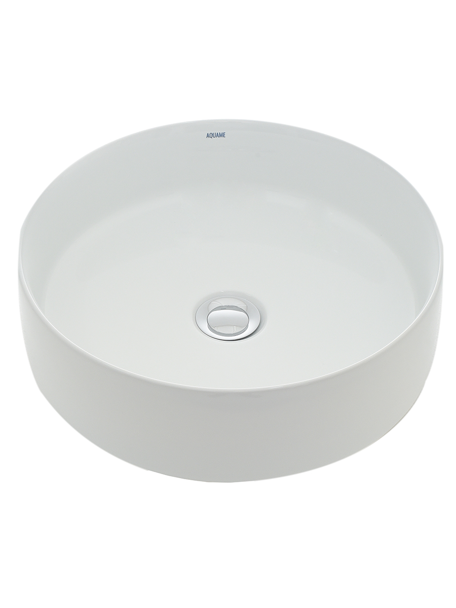 Раковина накладная 40см AQUAme AQM5007 белый
