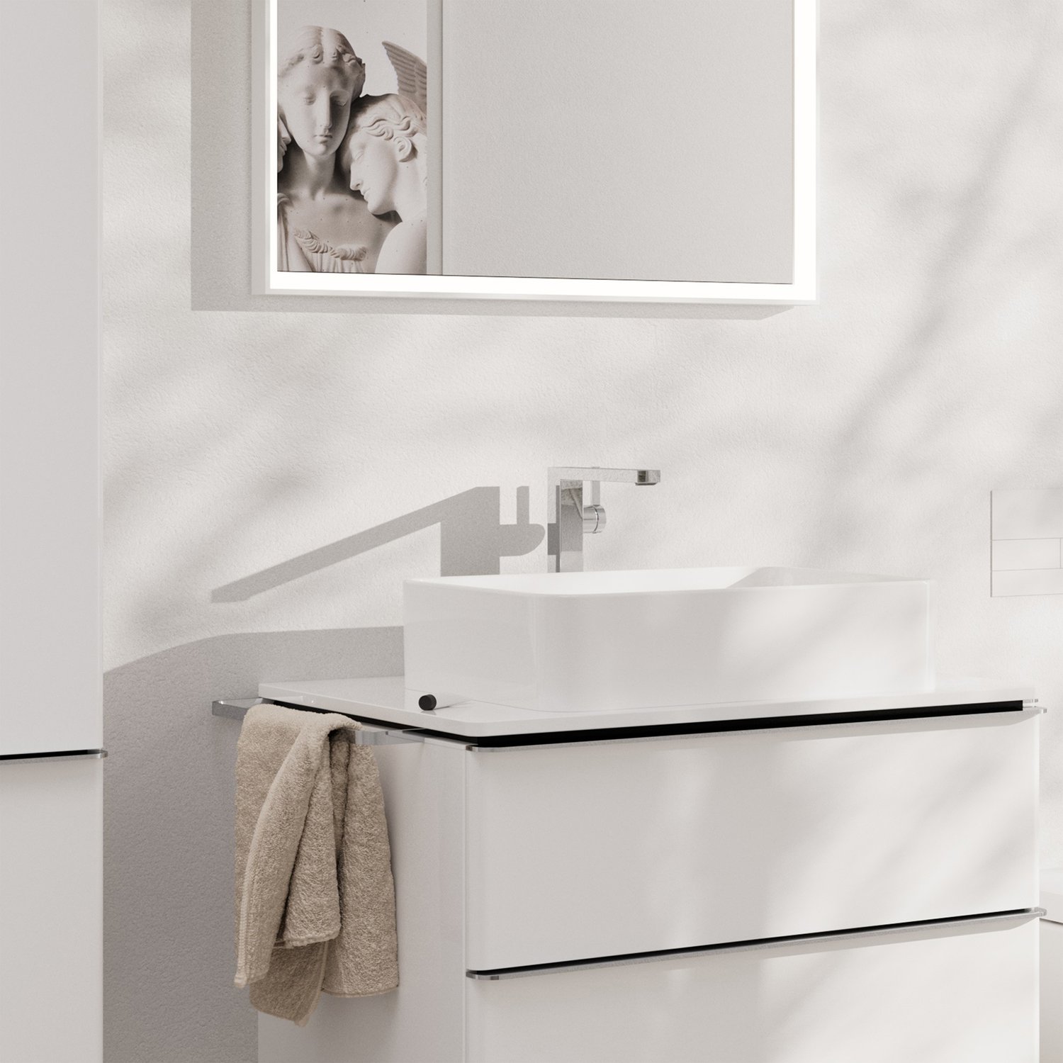 Смеситель для раковины Hansgrohe Tecturis E 73070000 хром