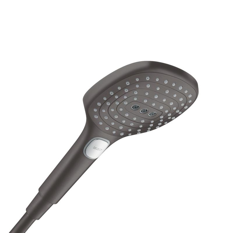 Душевая лейка Hansgrohe Raindance Select E 120 3jet 26520340 хром черный шлифованный