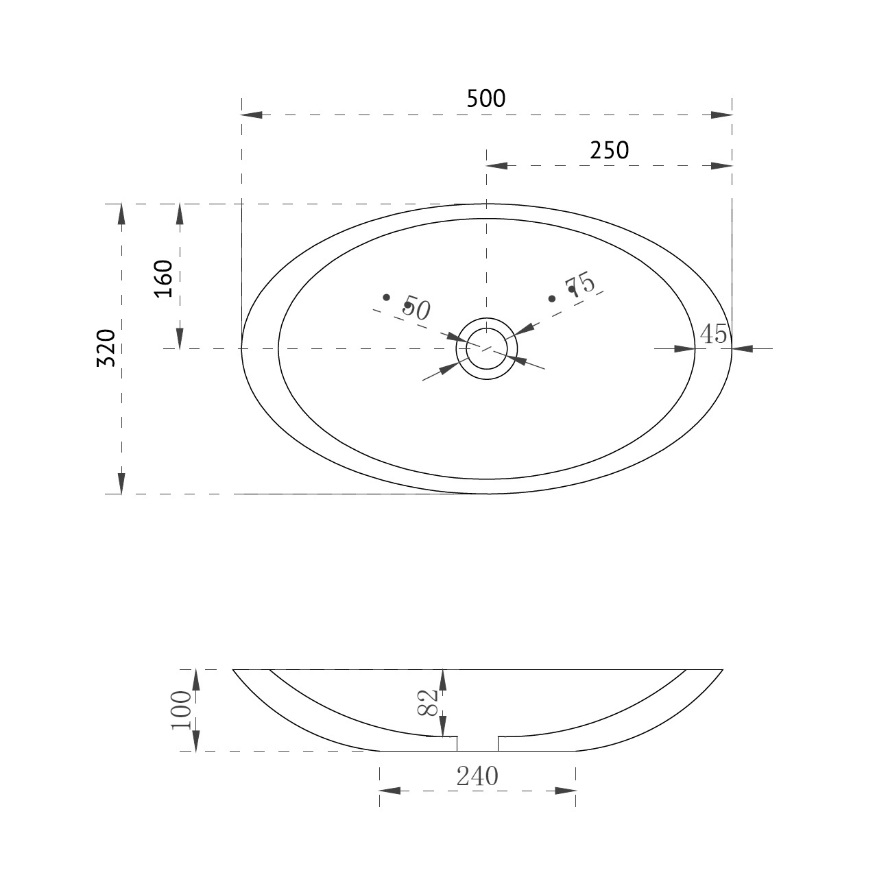 Раковина накладная прозрачная ABBER Kristall AT2810Koralle розовая