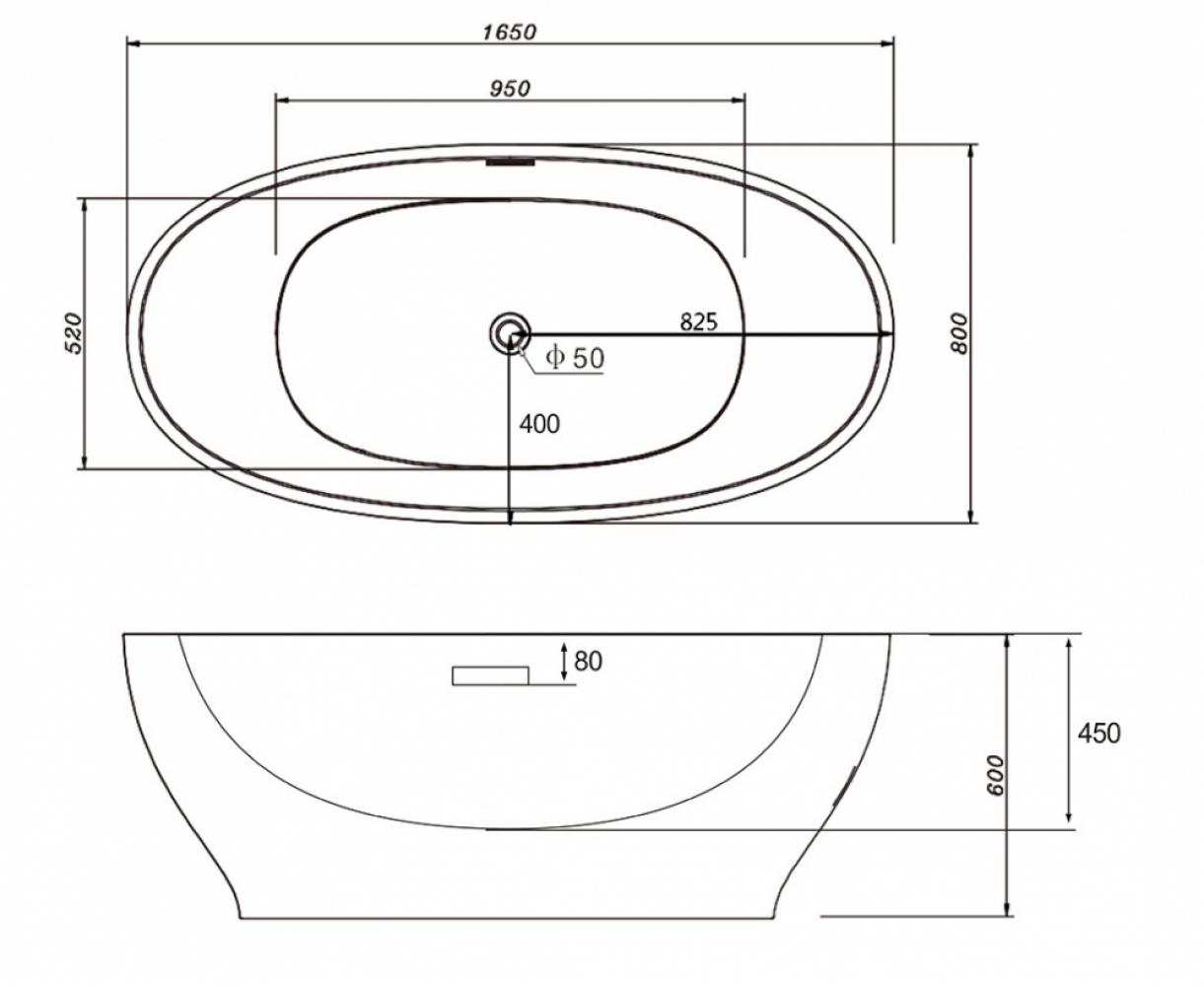 Акриловая ванна ABBER AB9207