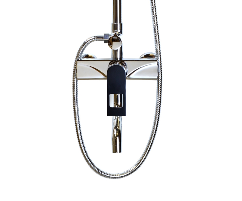 Душевая система Bronze de Luxe Element EL77CB, хром/черный