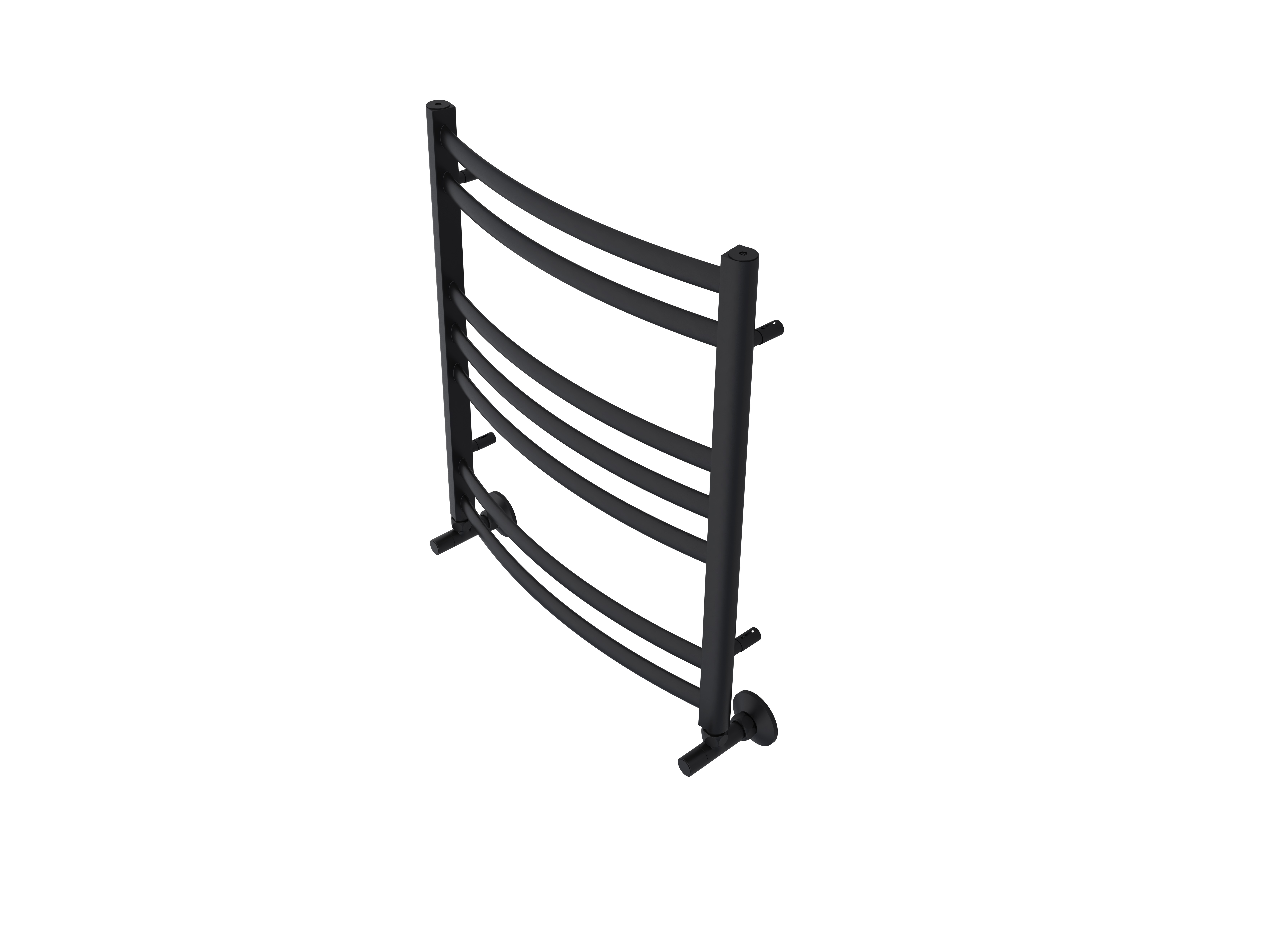 Полотенцесушитель водяной Aquatek Лугано AQ DOC0760BL 60х50 черный муар