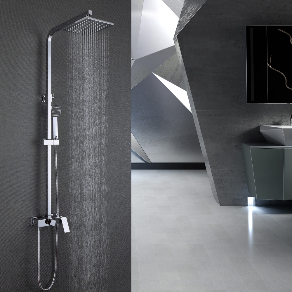 Душевая стойка со смесителем ABBER AF8220 хром