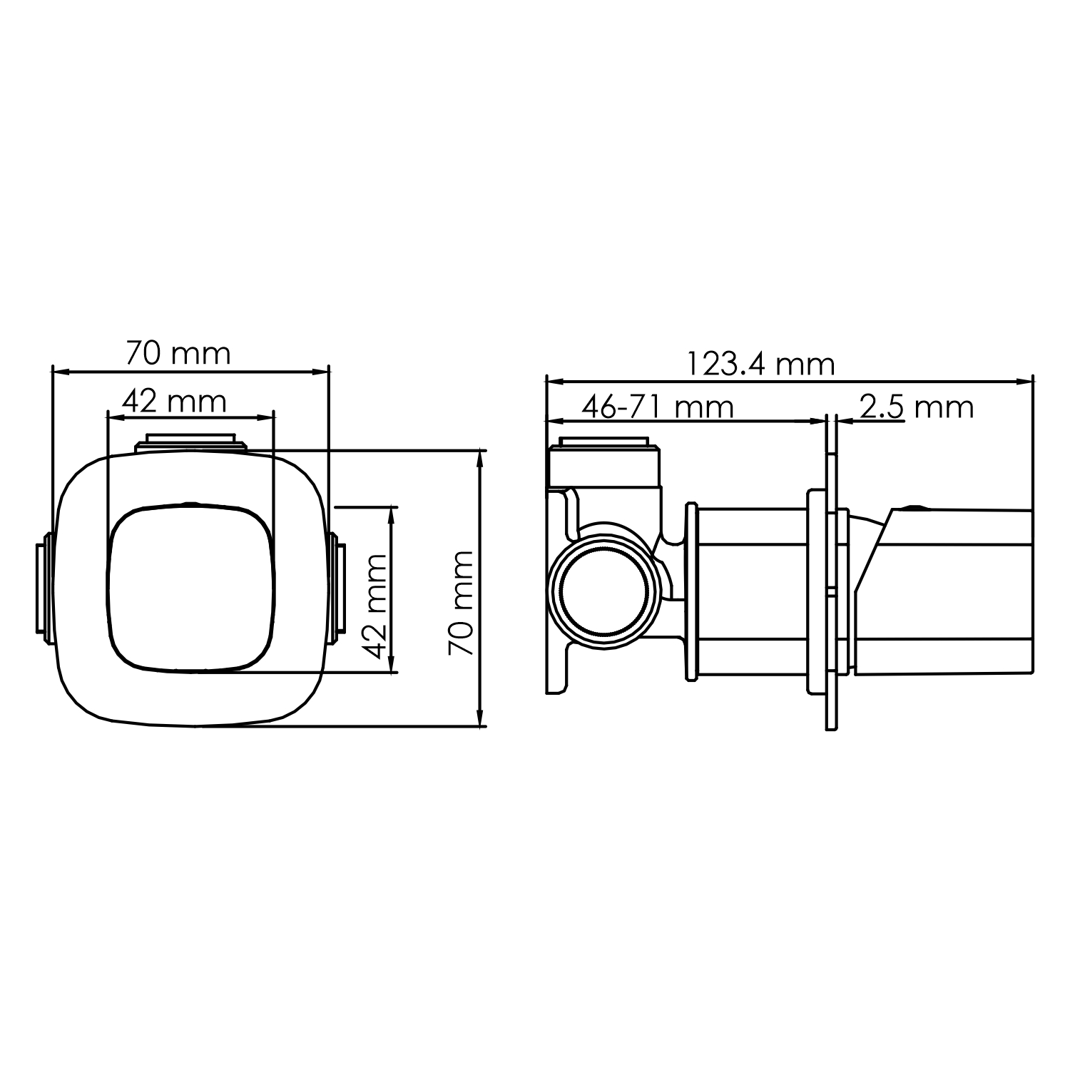 Смеситель для душа WasserKraft Naab 8651 хром