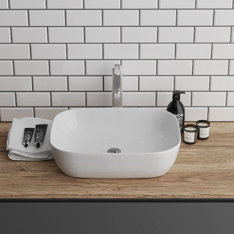 Раковина накладная 40.5см Grossman  GR-3020 белый