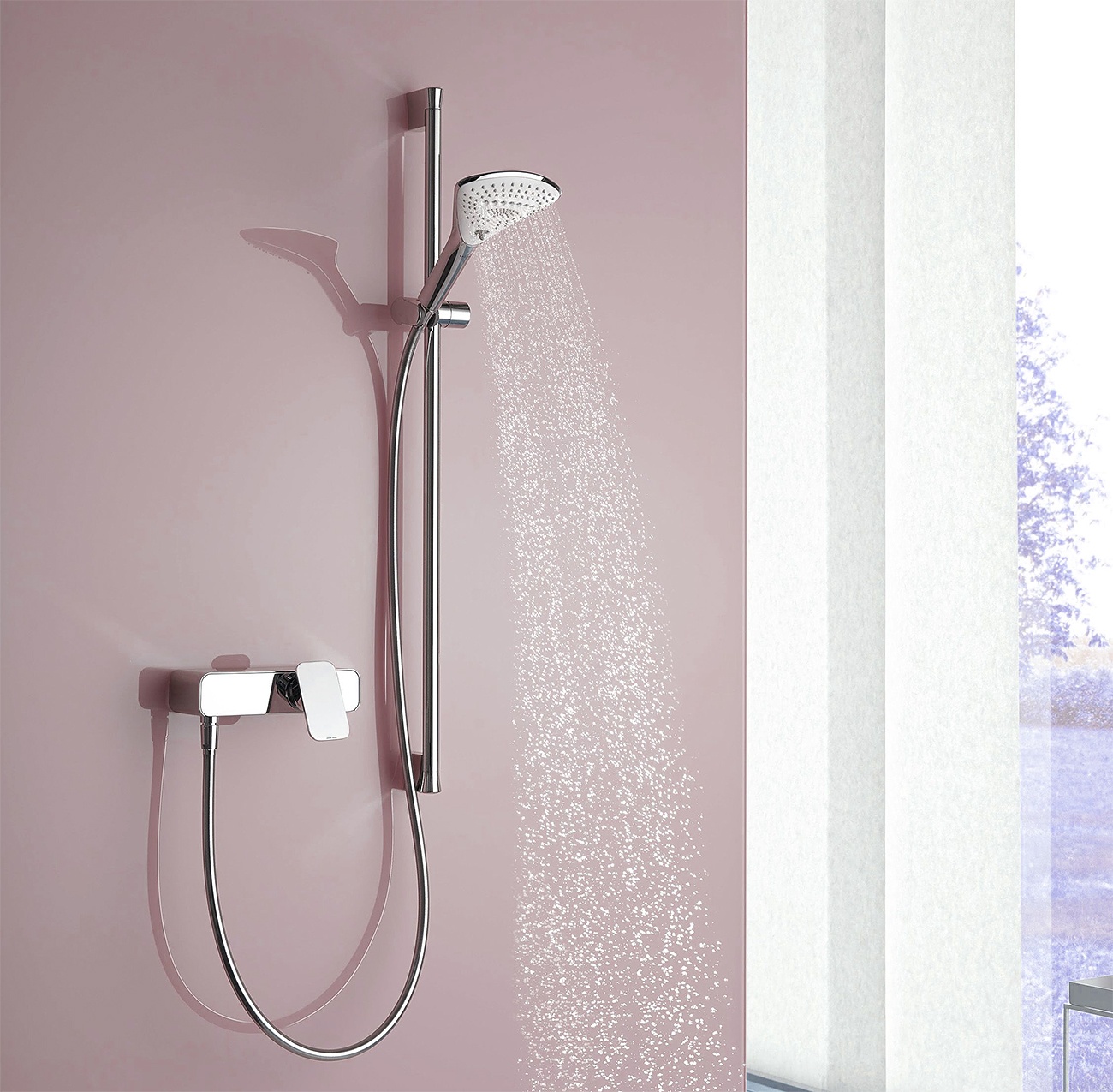 Смеситель для ванны с душем Kludi E2 497140575 хром