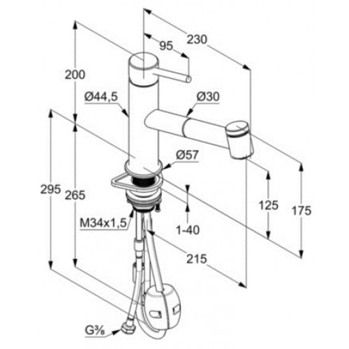 Смеситель для кухни Kludi Steel 44851F860 хром
