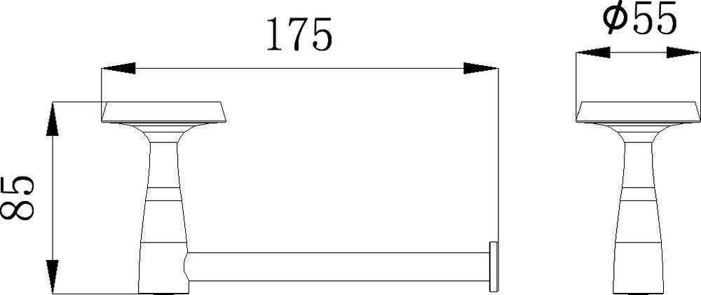 Держатель туалетной бумаги Rush Balearic BA39110 Хром