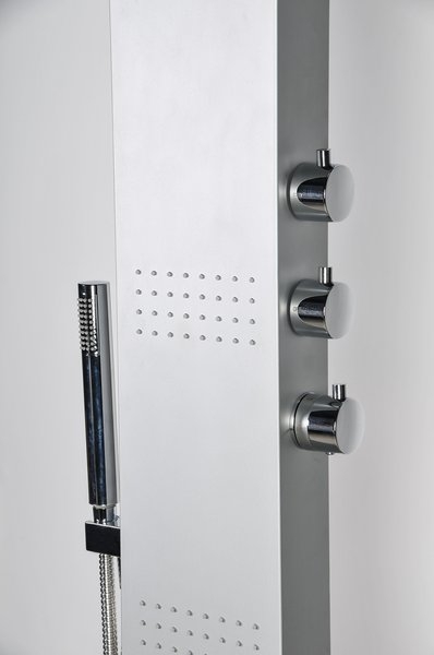 Душевая панель Ravak Totem Jet Pure X01501 с гидромассажем Хром матовый