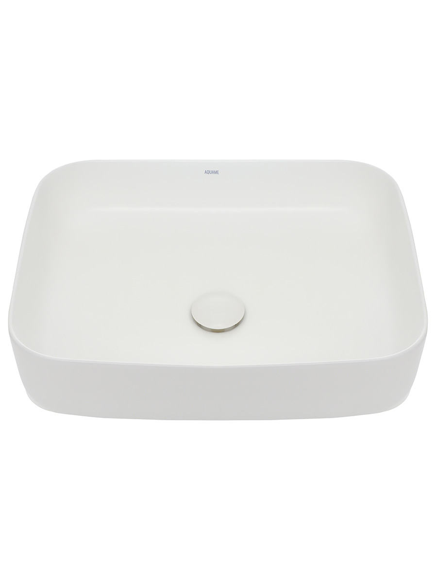 Раковина накладная 50см AQUAme AQM5010MW белый матовый