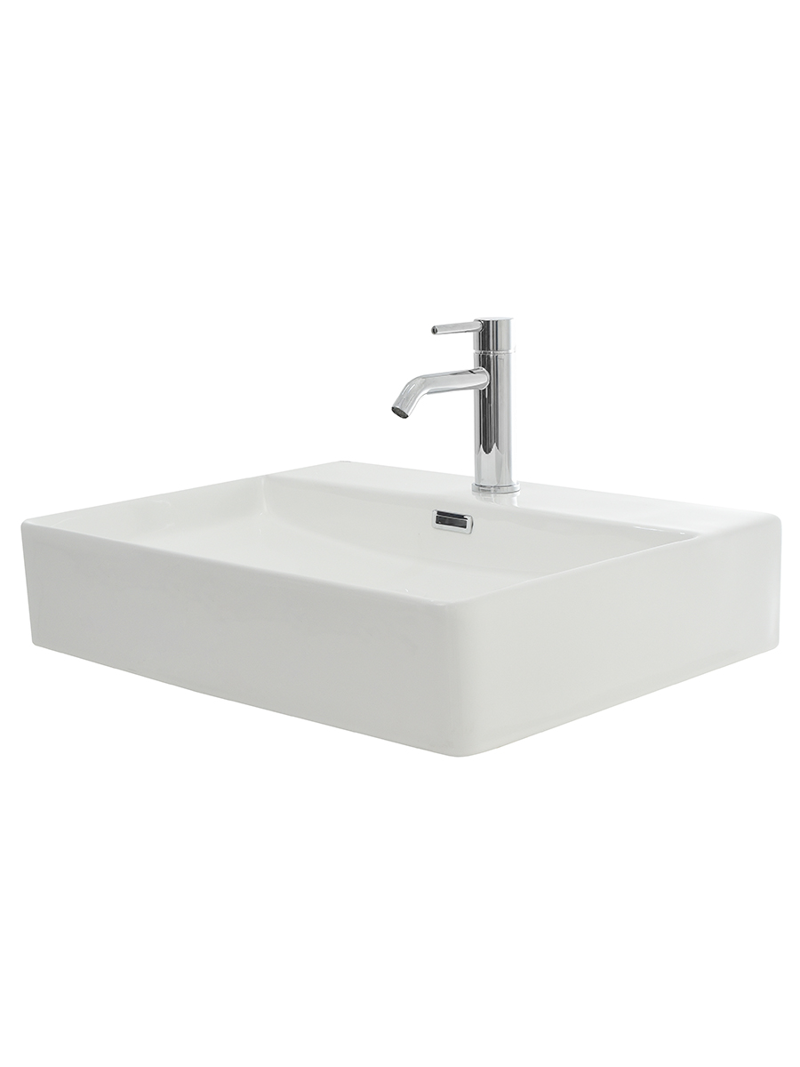 Раковина накладная 59см AQUAme AQM5004 белый