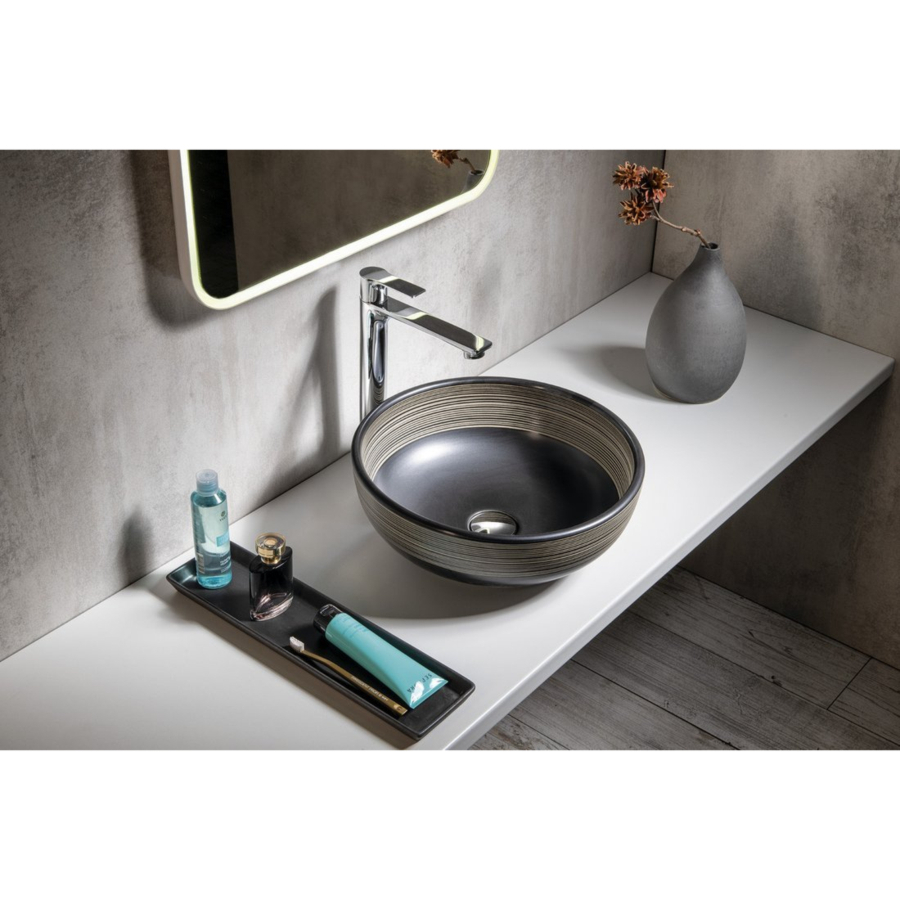 Раковина накладная 40,5см SAPHO PRIORI PI025 черный