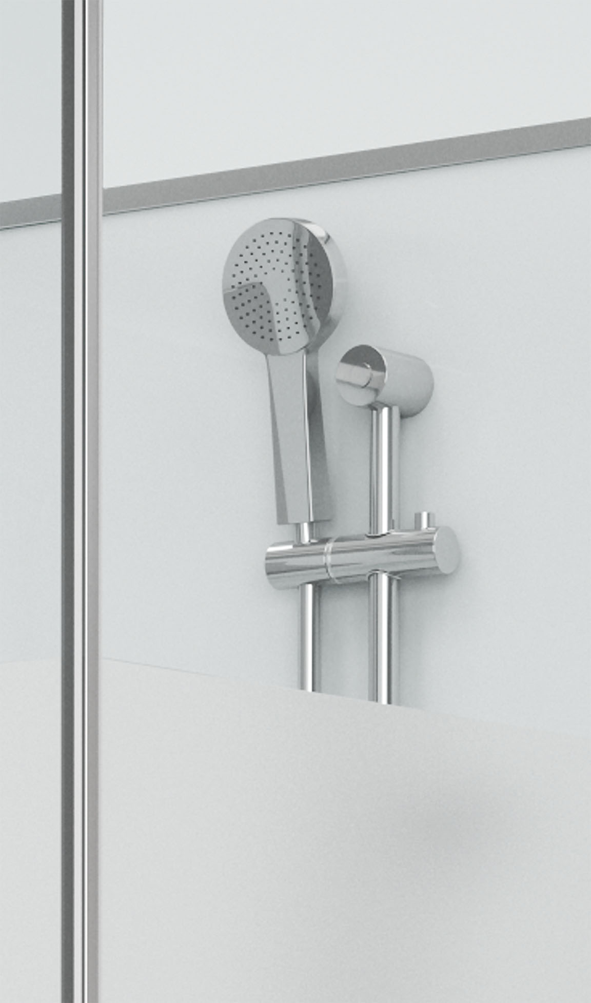 Душевая кабина Grossman GR172QR 80x120x205 профиль хром, стекло прозрачное/матовое