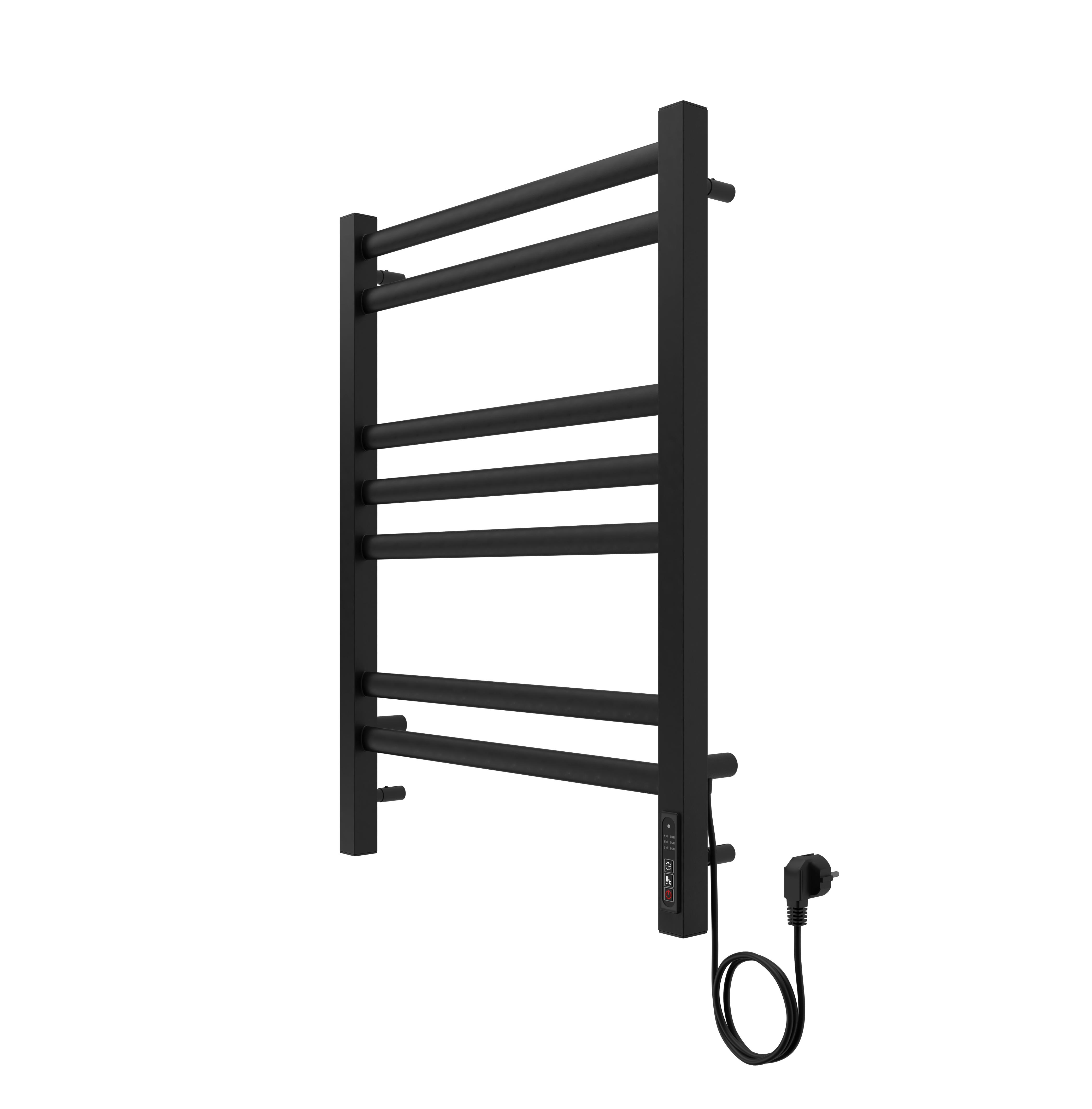 Полотенцесушитель элекрический Aquatek Поларис 70х50 черный матовый