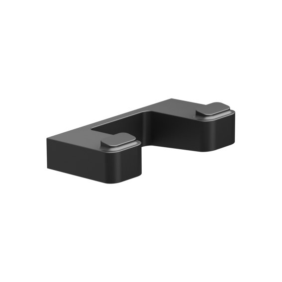 Крючок двойной Ravak 10° black TD 100.20 черный матовый