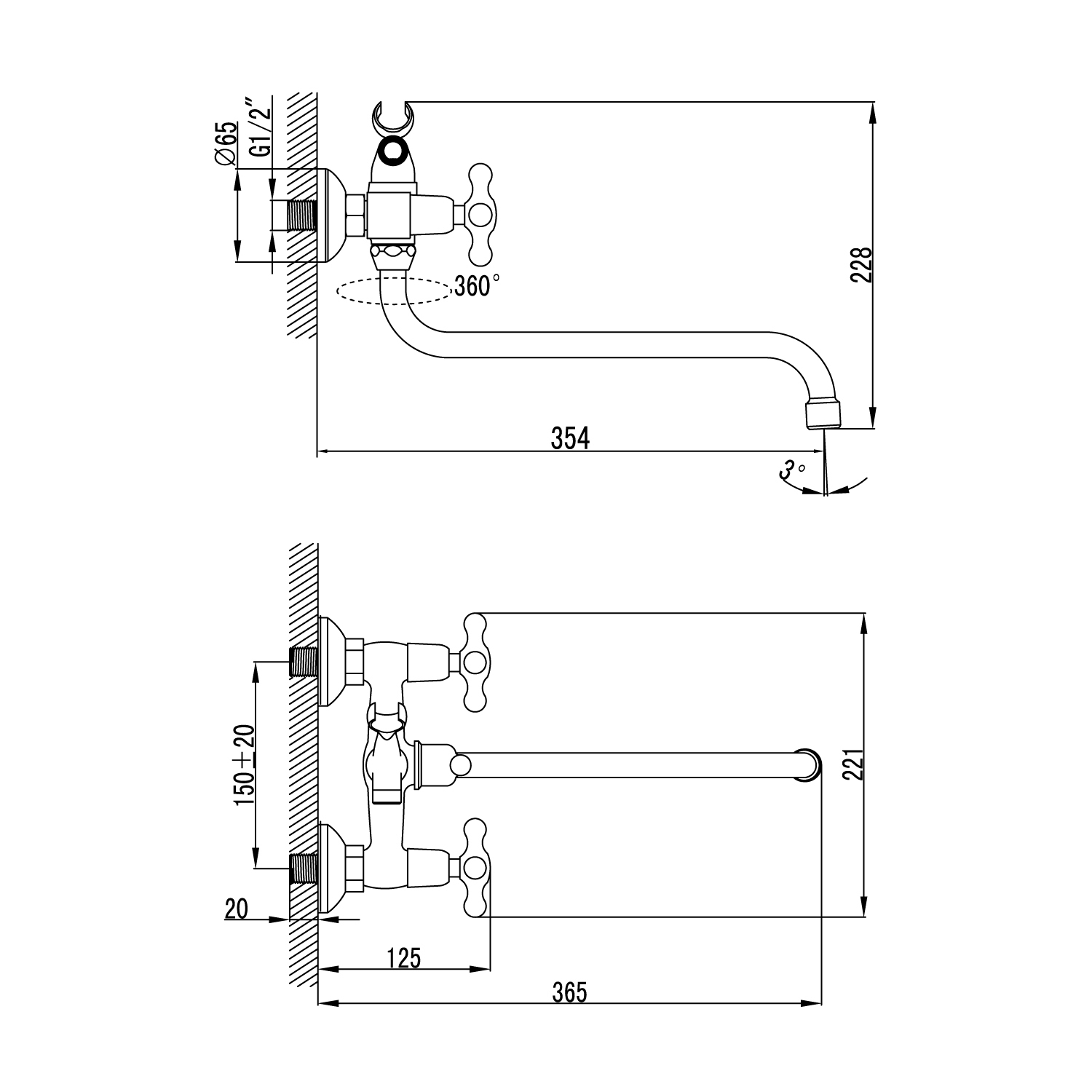 Смеситель для ванны с душем IDDIS Jeals JE2SBL0i10 хром глянцевый