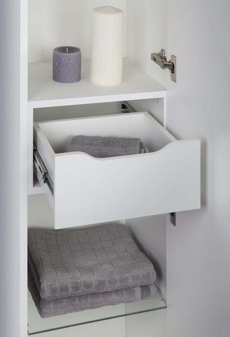 Шкаф пенал Iddis Custo 36 R Белый