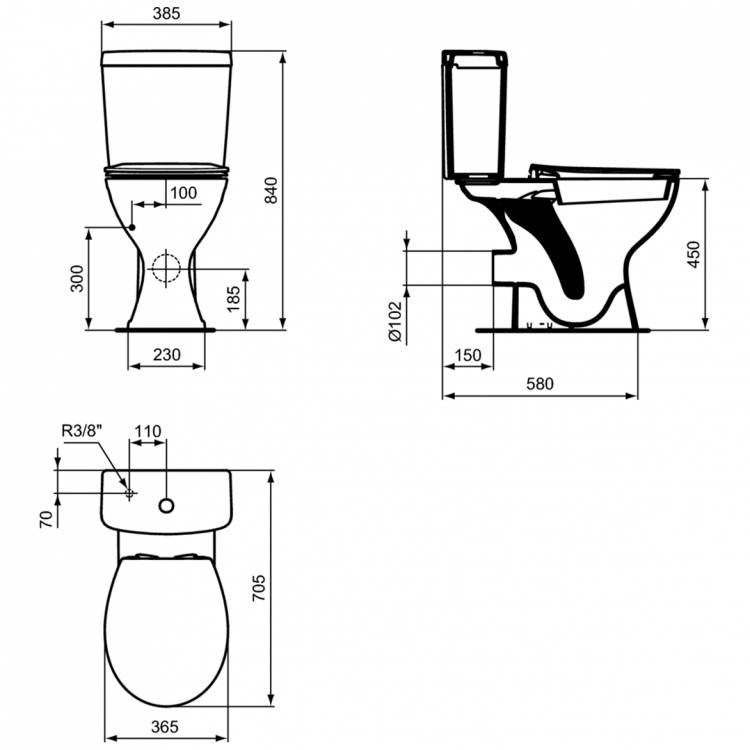 Бачок для унитаза Ideal Standard SIMPLICITY E875901