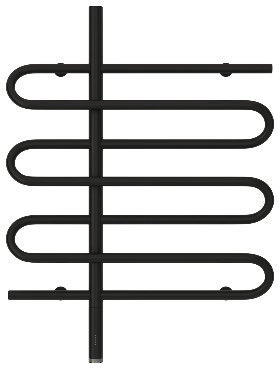 Полотенцесушитель электрический Сунержа Эпатаж 80х60 черный матовый, подключение левое