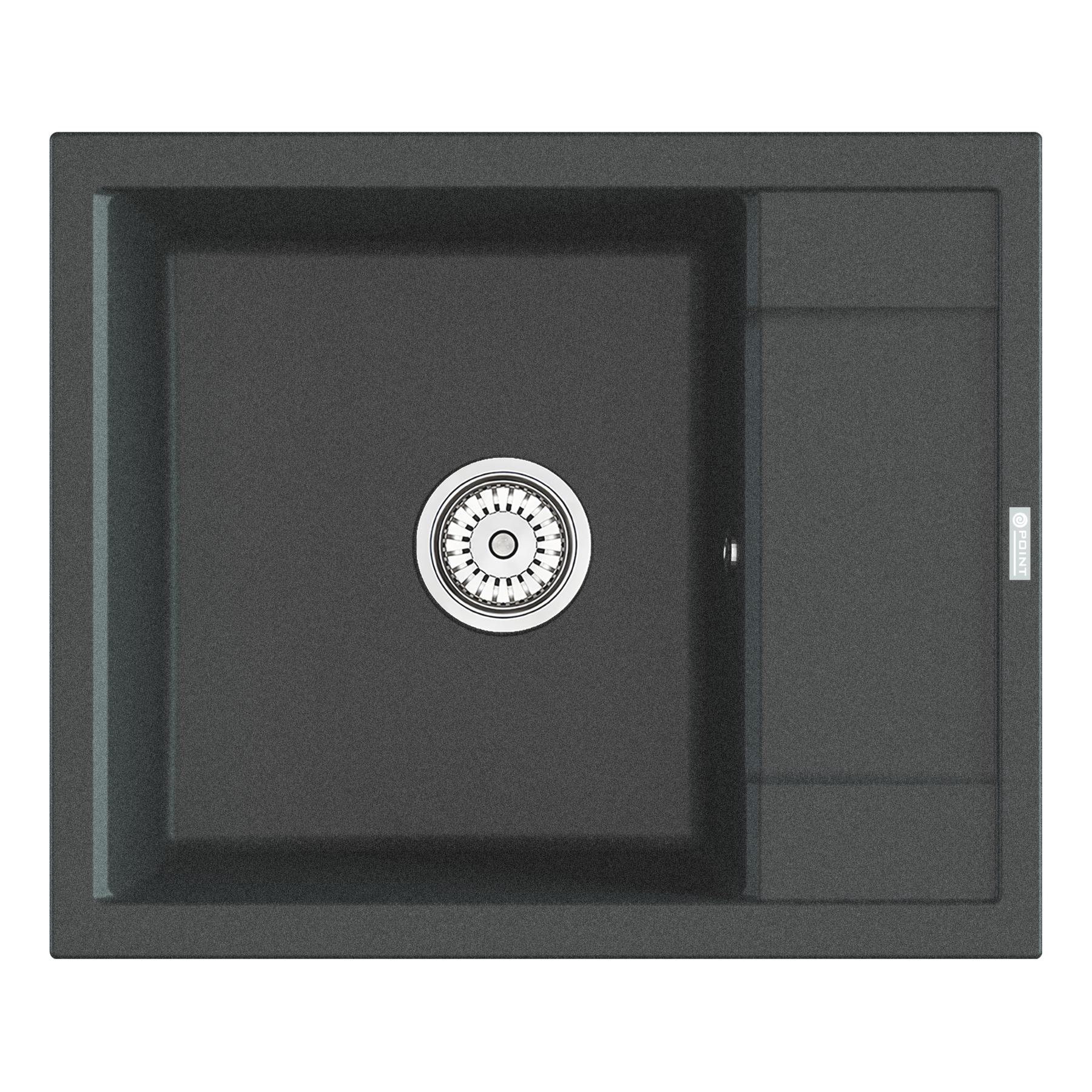 Мойка кухонная Point Римо 60 PN3010GR, графит