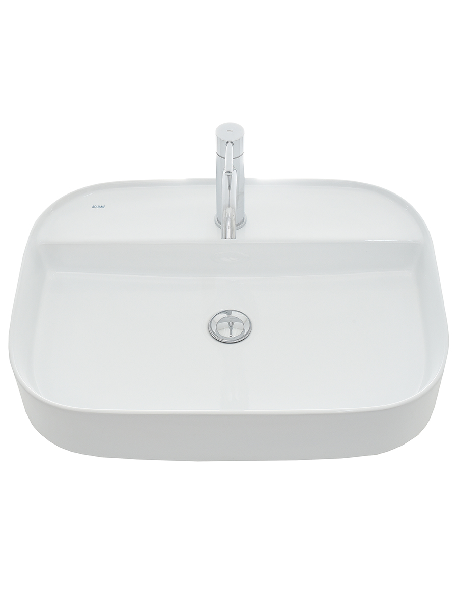 Раковина накладная 61см AQUAme AQM5003 белый