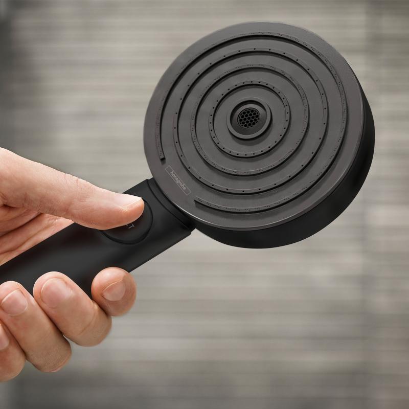 Душевая лейка Hansgrohe Pulsify 105 3jet Acrivation 24100670 черный матовый