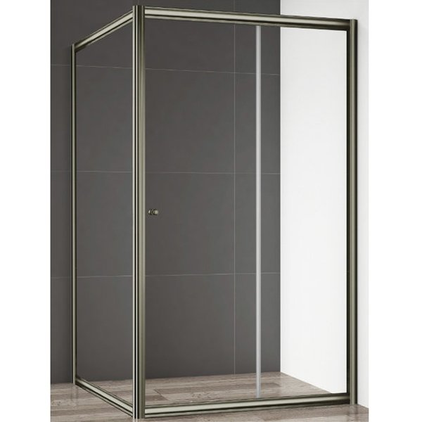 Душевой уголок Cezares Giubileo AH-1 120х90 профиль Бронза стекло прозрачное