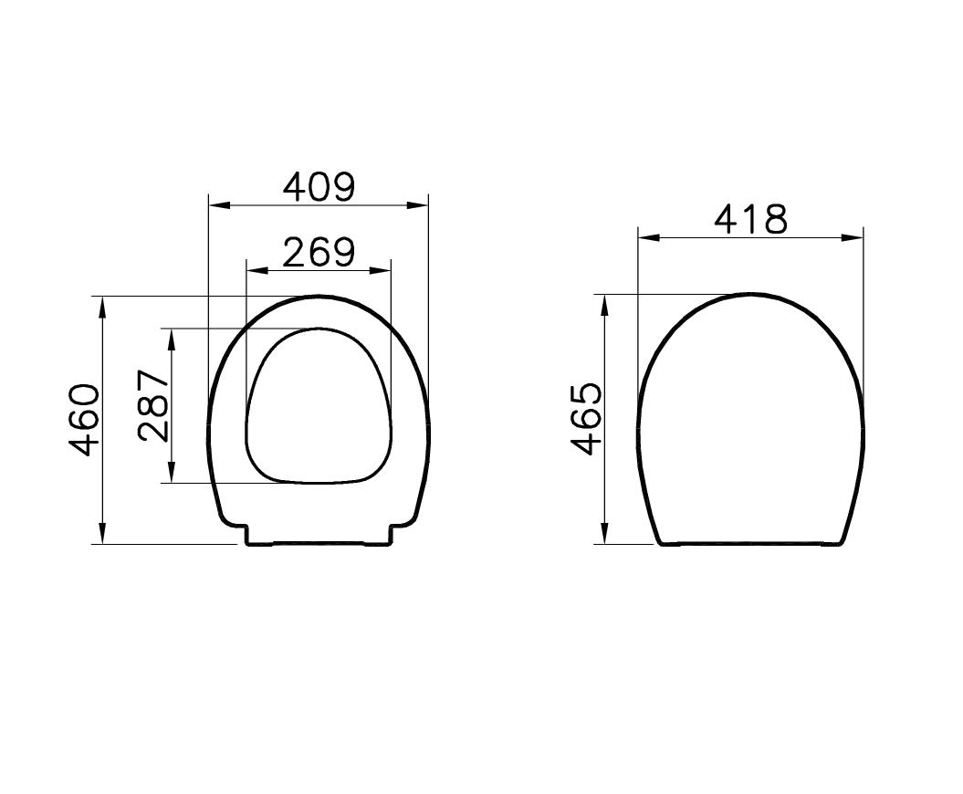 Сиденье для унитаза Vitra Memoria 106-003R009 белый, с микролифтом