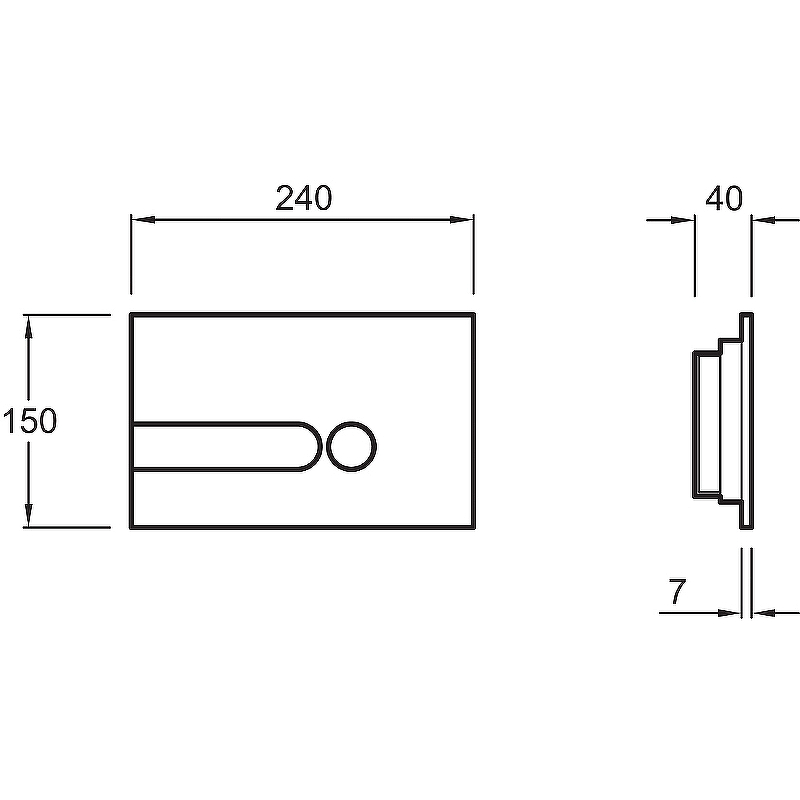 Кнопка смыва Jacob Delafon E4326-00 белый